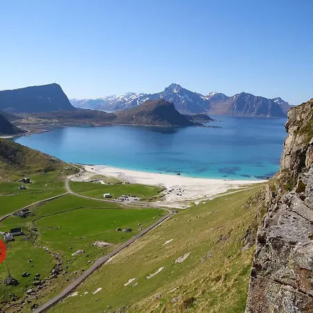 Nyaraló Haukland Beach House Leknes